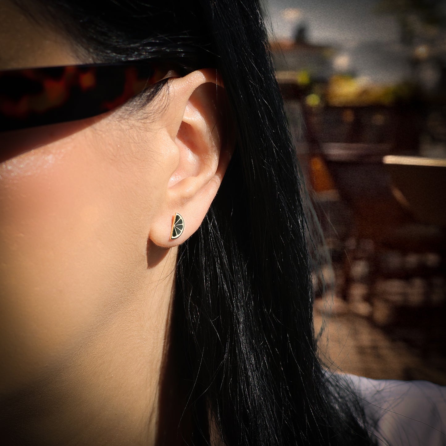 Boucles d'oreilles Citron